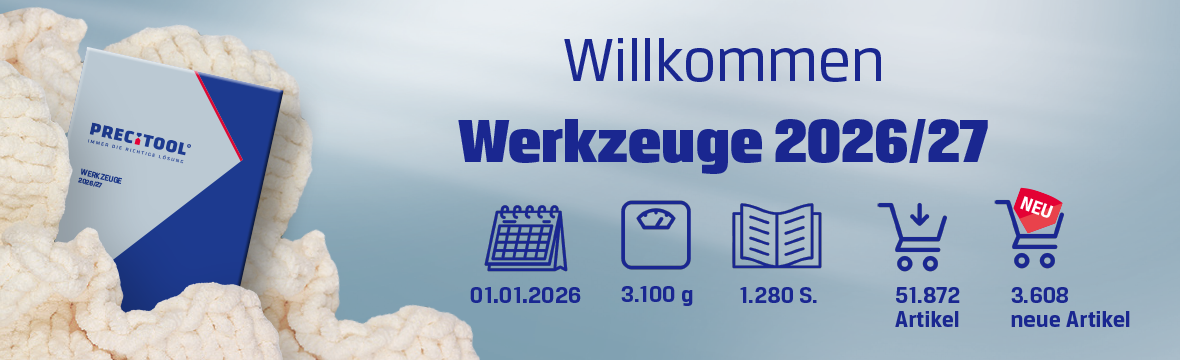 Werkzeuge 2026/27, Katalog in Decke
