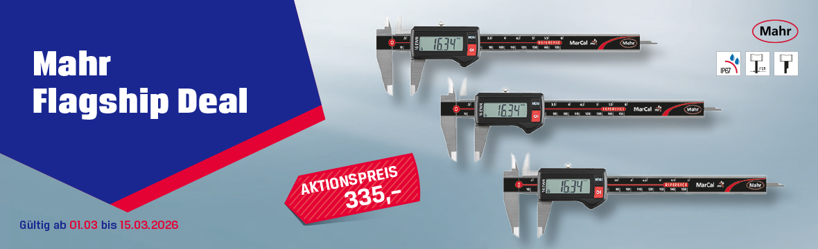 Mahr, Messschieber, 3er-Set, Aktionspreis vom 1 März bis 15 März